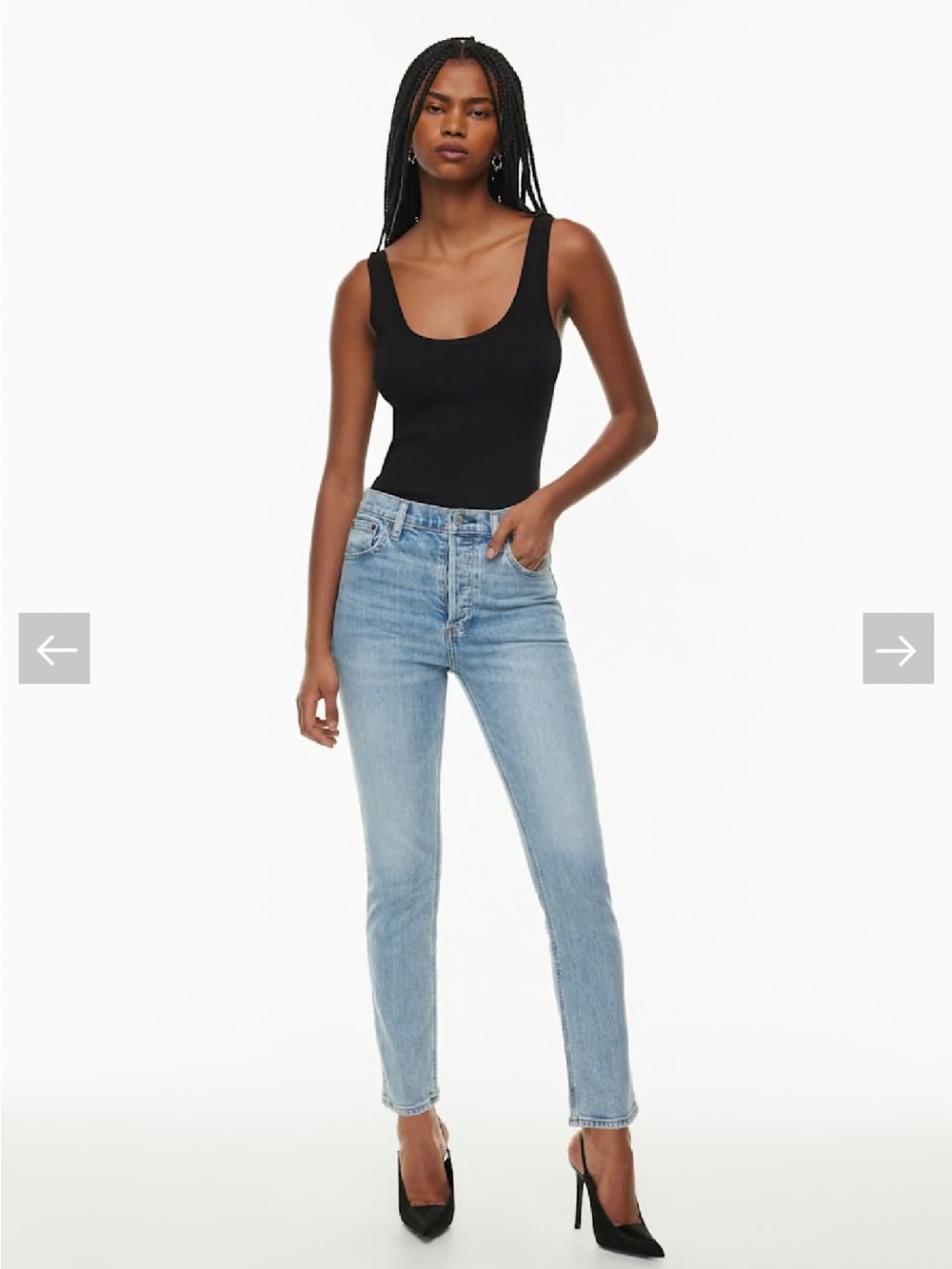 Aritzia Denim Forum The Yoko High Rise Slim Size 28 x 28”